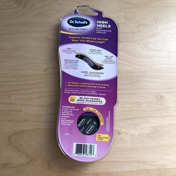 Dr Scholl's Stylish Steps High Heels Cushioning Insoles - Picture 7 of 7